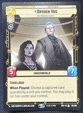 Legendary Dryden Vos 192/262- Star Wars Unlimited- Shadows Of The Galaxy picture