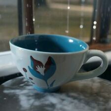 Starbucks Teal-Green Floral  Coffee Cup 2006 Rare & Pristine picture