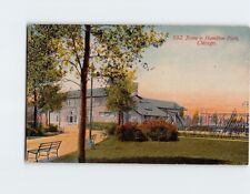 Postcard Scene in Hamilton Park Chicago Illinois USA picture
