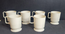 Vintage Sweetheart Plastic Coffee Mug Cups Set of Six Stackable picture