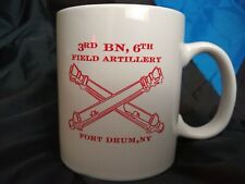 Vintage Rare 3rd Bn 6th Field Artillery Ft. Drum, NY Coffee Mug/ Cup picture