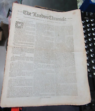 Rare 1787 London Chronicle Newspaper, 8 pages, Fully Intact, Feb. 1-3 picture