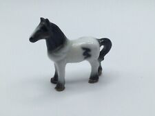 Miniature Ceramic Horse Figurine Hand Painted Pony Dollhouse Cake Topper Vintage picture