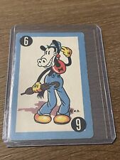 1941 WALT DISNEY WHITMAN MICKEY MOUSE OLD MAID CARD GAME HORACE HORSECOLLAR CARD picture