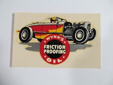 Hot-Rod Racing WYNN'S WATER DECAL FRICTION PROOFING OIL 1950s Vintage ORIGINAL picture