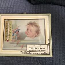 Vintage Advertising Thermometer S.J. Raub Thrift Shoes Signed “Florence” picture