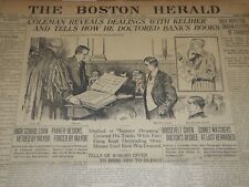 1910 MAY 27 THE BOSTON HERALD - COLEMAN REVEALS DEALINGS WITH KELIHER - BH 334 picture