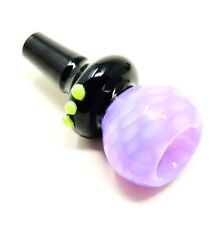 14mm Milky Lavender Purple Spore Glass Round Male Smoking Bowl MB-0012 picture