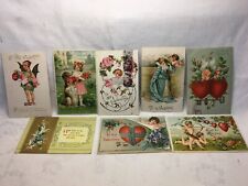 Antique Valentine Postcards LOT OF 8 Includes 1 Raphel Tuck 1905-1908 Posted picture
