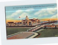 Postcard Municipal Pier Designed for Rest Pleasure and Contentment NJ USA picture