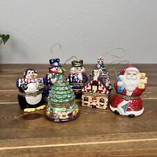 Mr. Christmas Musical Hinged Trinket Box Ornaments Set Of 7 picture