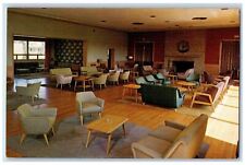 c1950's Main Lounge of Memorial Union Lawrence College Appleton WI Postcard picture