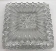 VINTAGE FROSTED GLASS SQUARE BUBBLE CEILING LAMP SHADE  picture