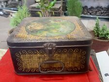 1980s Old Vintage Paradise Advertising Litho Tin Box Container Made In India picture