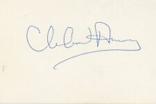 Famed author, reporter & animal rights activist Cleveland Amory & his autograph  picture
