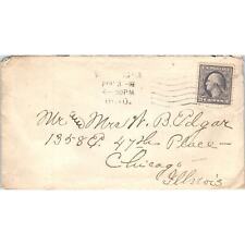 1918 B. Edgar Chicago From Ohio Postal Cover Ai5-PCL picture
