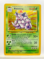 Pokemon cards Nidoking 11/102 holo rare 1999 Base Set Unlimited Rare Holo WOTC picture
