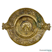 Antique Italian Neoclassical Bronze Northwind Figural Centerpiece Bowl picture