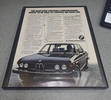 BMW 530i  1976 Print Ad Framed 8.5x11  picture