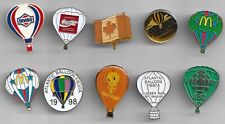 LOT OF 10 , HOT AIR BALLOON  LAPEL PINS,   picture