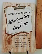 1957 Basic Techniques Woodworking & Carpentry BOOKLET Lee Frankl Consumers Power picture