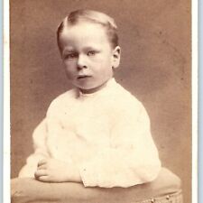 c1870s Philadelphia, PA Handsome Mature Little Boy CdV Photo Card Chillman H23 picture