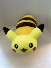 Pokemon Pikachu Large Stuffed Plush Pillow Roll Up Hook & Loop Closure picture