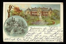 Gruss Aus postcard Year Date 1904 Frankfurt Germany Vintage  picture