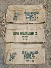 SMITH & RICHARDS Vintage Bridgeton NJ Lumber Yard Tool Belt Pouch Nail Bag Apron picture