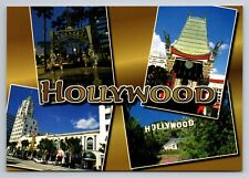 Hollywood California Multiview Vintage Unposted Postcard picture