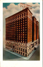Philadelphia PA Pennsylvania Hotel Benjamin Franklin Advertise Vintage Postcard picture
