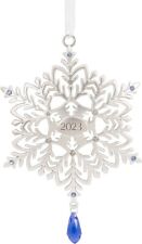 Hallmark 2023 Snowflake Premium Metal Christmas Ornament NEW IN BOX picture