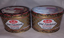 Lot Of 2 Vintage Bob's Old Fashion Peppermint Tin ~ Nice Clean Condition picture