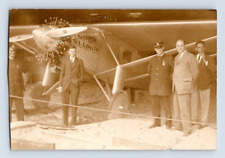 RPPC 1920'S. CHARLES LINDBERGH AIRPLANE (TRIMMED). POSTCARD. GG17 picture
