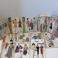 Lot of 12 1960's+ 90’s Womens Sewing Patterns Various Sizes  READ DESC DETAILS picture