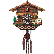 Cuckoo Clock Black Forest House Handcrafted Wooden Eagle Antique Wall Clock picture