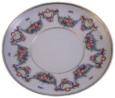 Large Antique 19thC Doccia Porcelain Relief Design Saucer Porzellan Untertasse picture