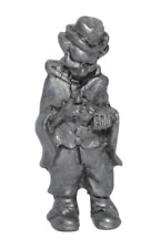 Pewter Clown Hobo Figurine Vintage Miniature 1 3/4