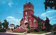 Postcard MA Hyde Park St Adalberts Church Roman Catholic Chrome Vintage PC J1041 picture
