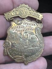 1904 Souvenir Opening Of Rosebud Reservation SD Native American Medal picture