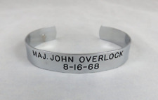 Vtg VIVA - Vietnam POW MIA Bracelet - Maj. John Overlock 8-16-68 picture