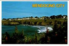 Mendocino, CA California  COASTLINE~BEACH~HOMES  Mendocino County  4X6 Postcard picture