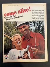 Vtg Boy's Life 1965 Pepsi Cola AD, Come Alive, You're the Pepsi Generation picture