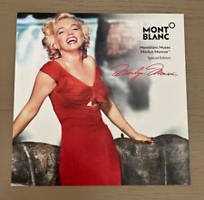 NEW MONTBLANC Book Brochure MARILYN MONROE Muses Special Edition Pen RARE picture
