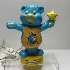 Vintage Care Bears 1991 Blue Bedtime Bear Portable Lamp/Nightlight- Tested Works picture
