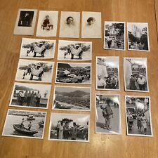 Vintage Lot of 18 PEOPLE PLACES PORTRAITS Assorted Real Photo Unused Postcards picture