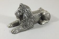 Royal Selangor Heavy Polished Pewter Lion Paperweight picture