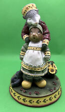 Demdaco “Mother’s Love” Opossum Hugging Bunny 5.5” WoodSong Collectible Figurine picture