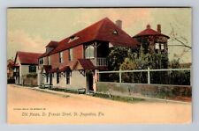 St Augustine FL-Florida, Old House, St Francis Street, Antique Vintage Postcard picture