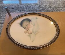 Antique Bessie Pease Gutmann Oval Wood Frame About 17” Bronze Color picture